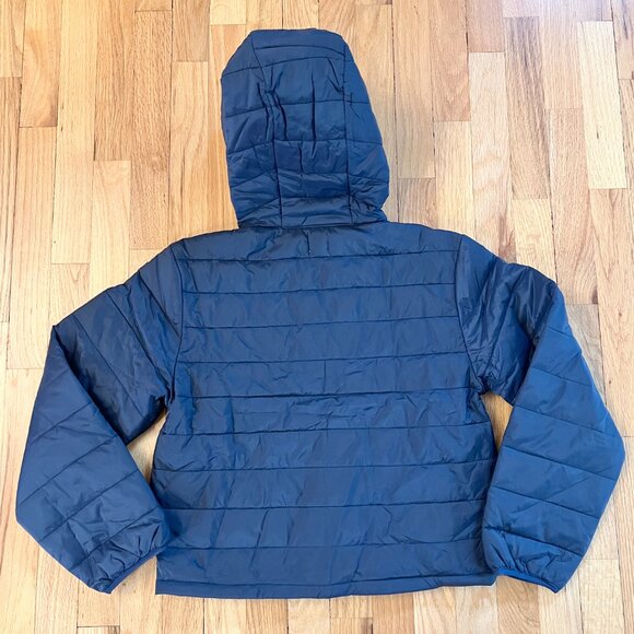 NWT Boys J.Crew Factory Crewcuts Navy Blue Puffy Jacket with Hood XL 12 / 14 - Picture 3 of 3
